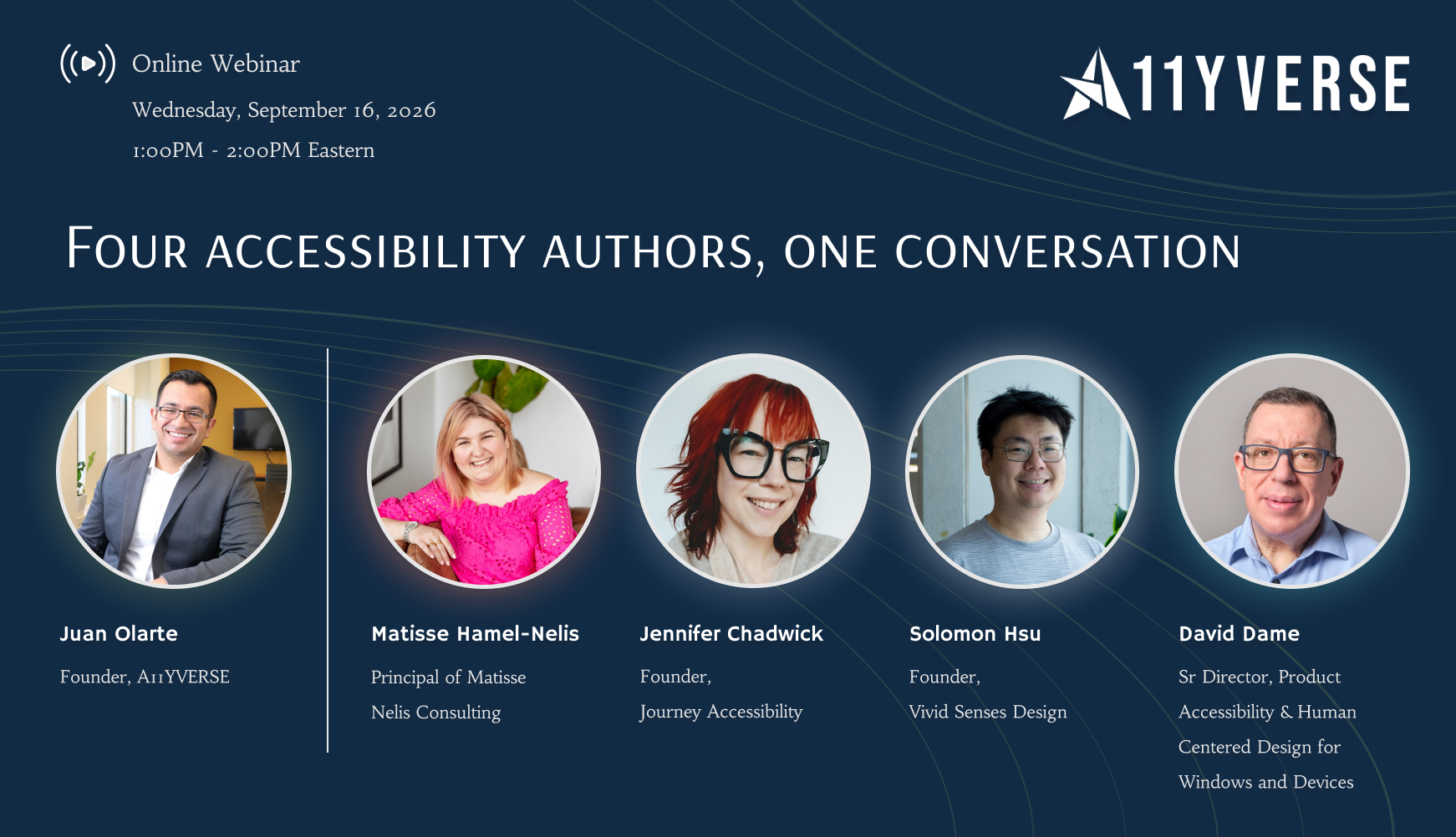 Four accessibility authors, one conversation